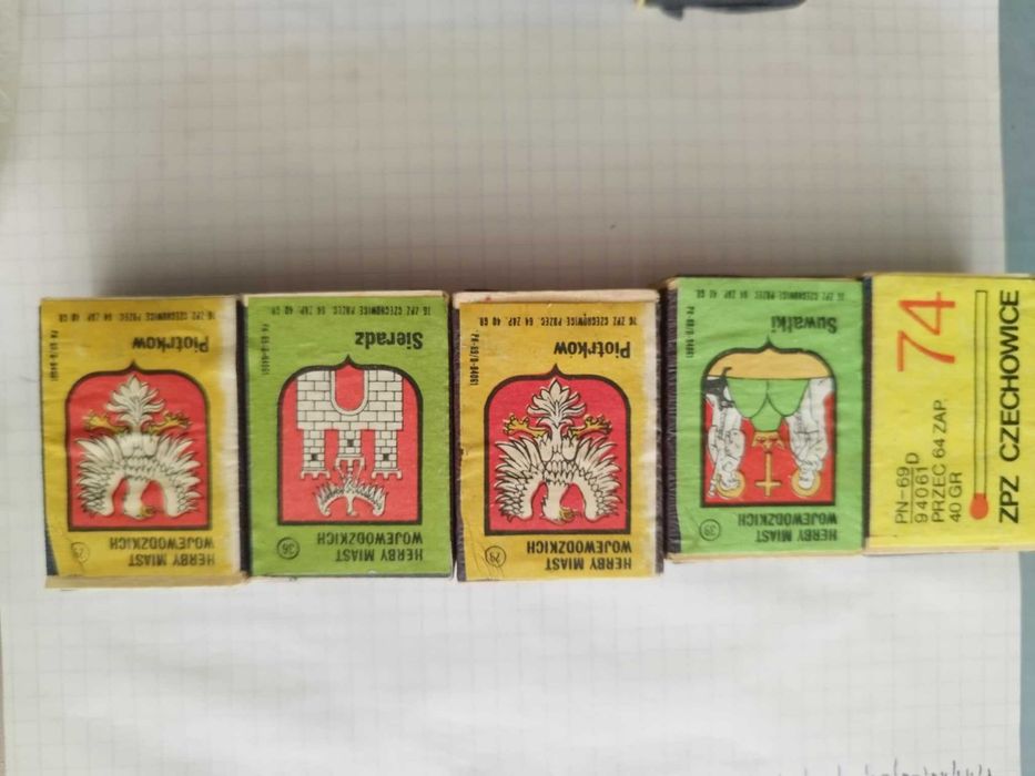 Zapałki z czasów PRL