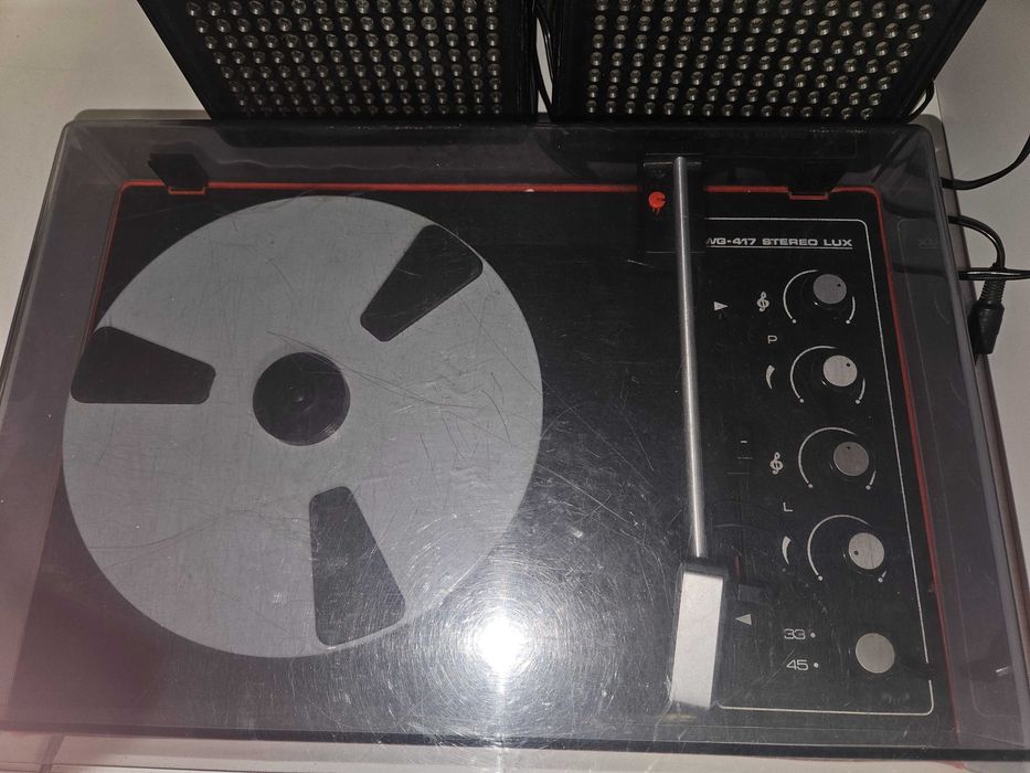 Gramofon ze wzmacniaczem Unitra Fonica WG-417 Stereo Lux + głośniki