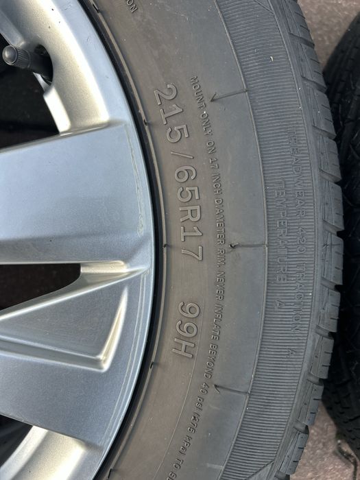 Felgi 17 5x108 opony jak nowe wielosezon 225/65/17