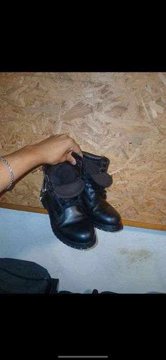 Timberland preta personalizada