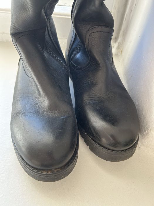 Kozaki ze skóry ocieplane