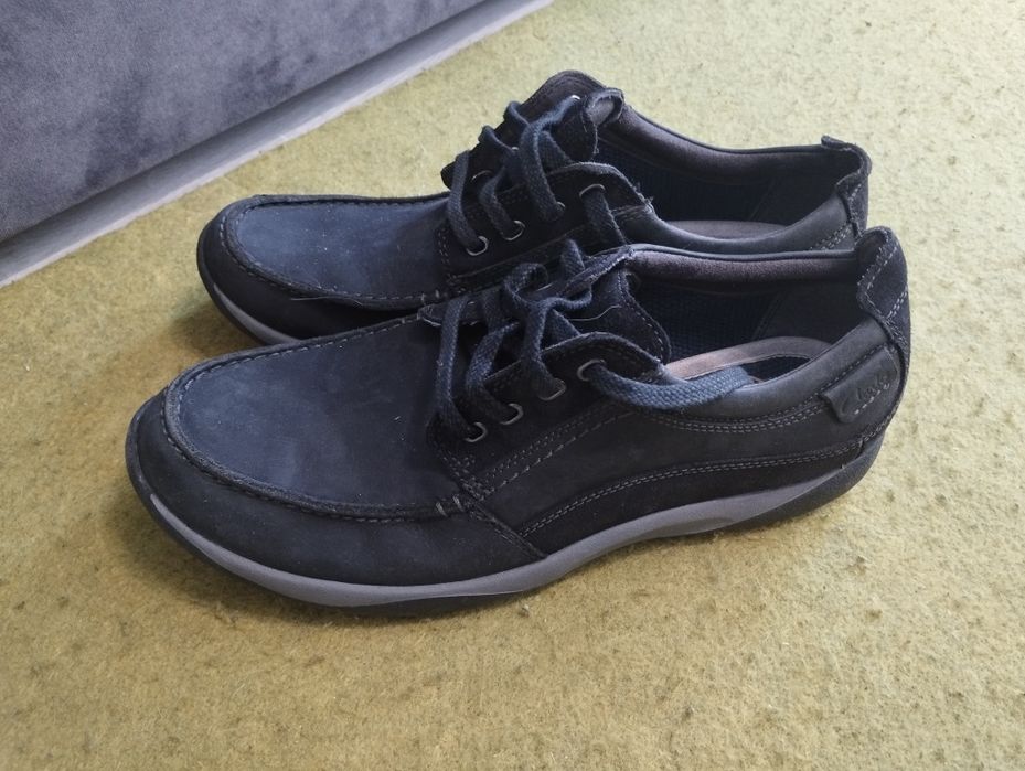 мокасини туфлі Clarks (29 см вустілка:44 розмір) оригінал шкіра