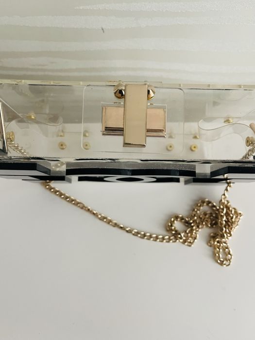 Стильна прозора сумка Chanel Lego