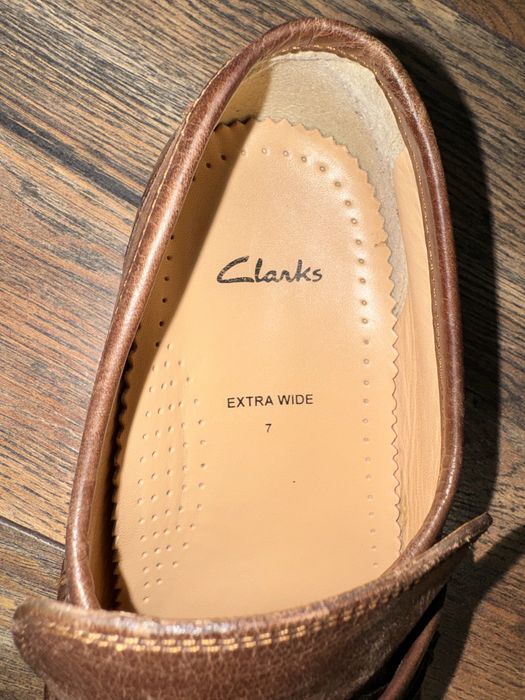 Мужские кожанные макасины Clarks