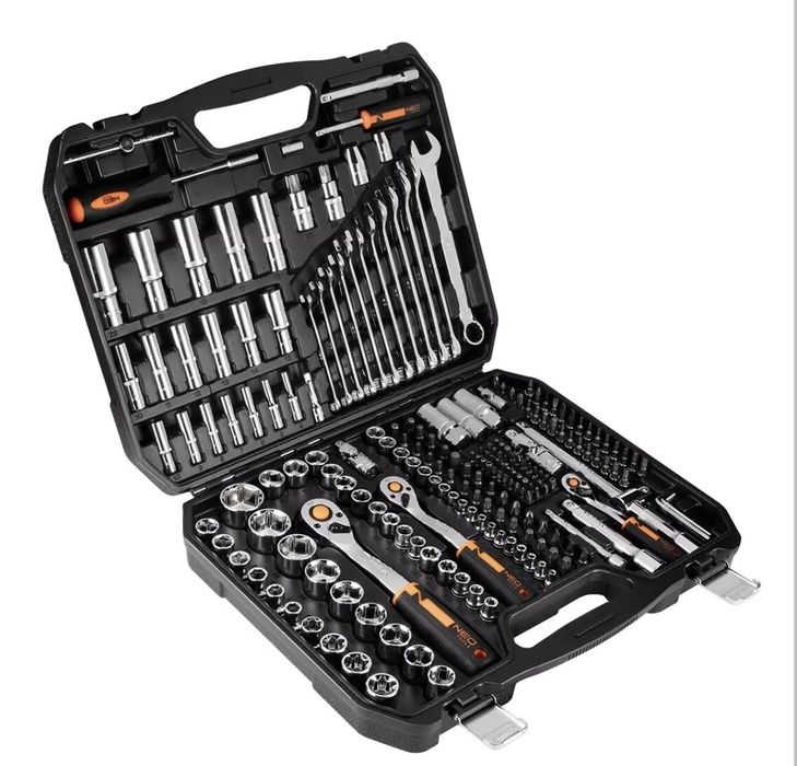 NEO KLUCZE NASADOWE ZESTAW 219el 1/2 -1/4 10-076 nowe gw