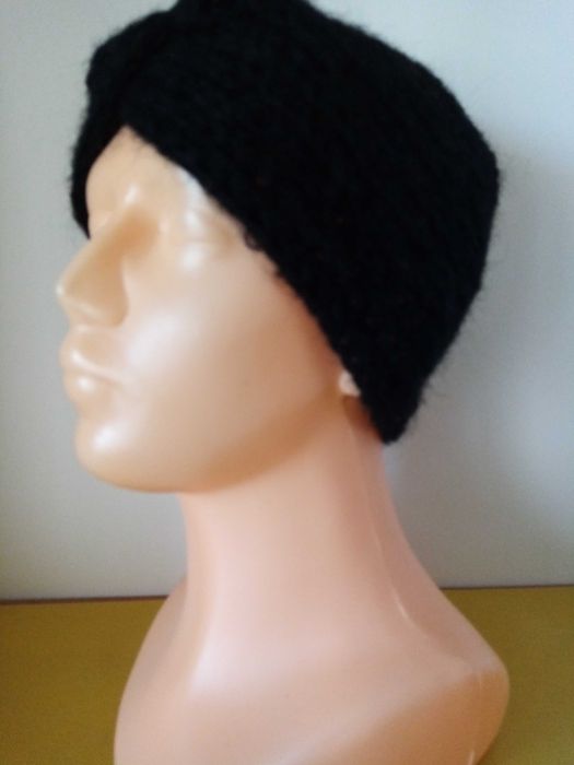 Turban, opaska; handmade; rękodzieło; moher