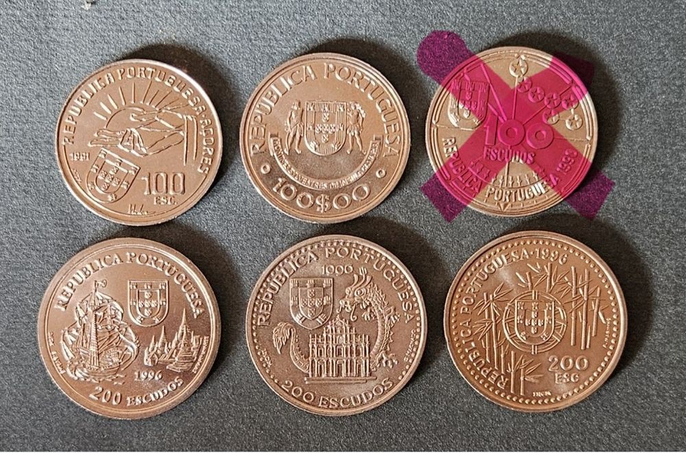 Lote moedas comemorativas