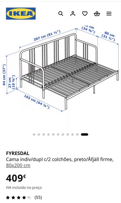 Sofa Cama Ikea  Fyresdal