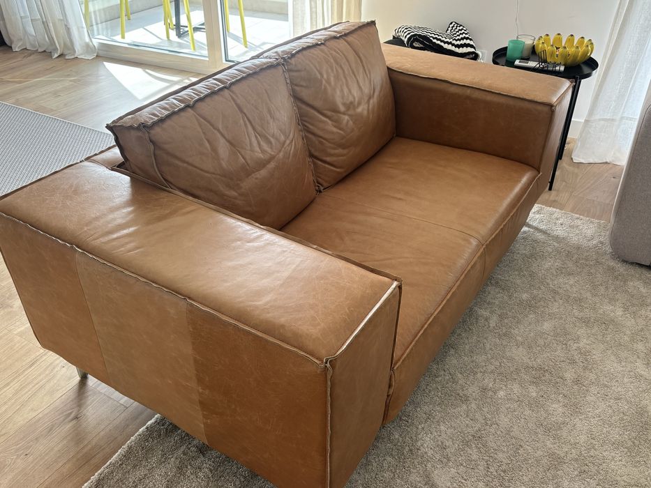 Sofa Kinda em pele genuina