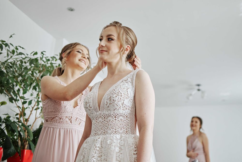 Suknia ślubna boho, rozmiar 36