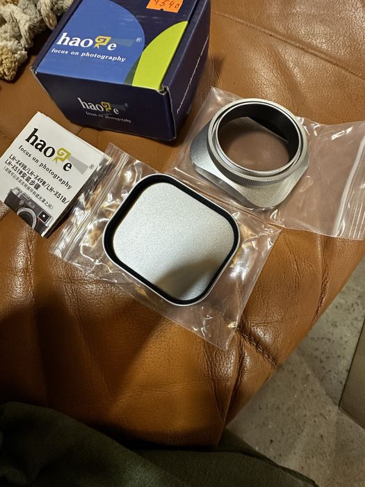 Haoge LH-EW2 49 мм квадратна металева бленда, Canon Nikon Sony Leica