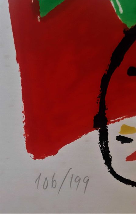 Serigrafia PERSONAGEM VERDE de José de Guimarães