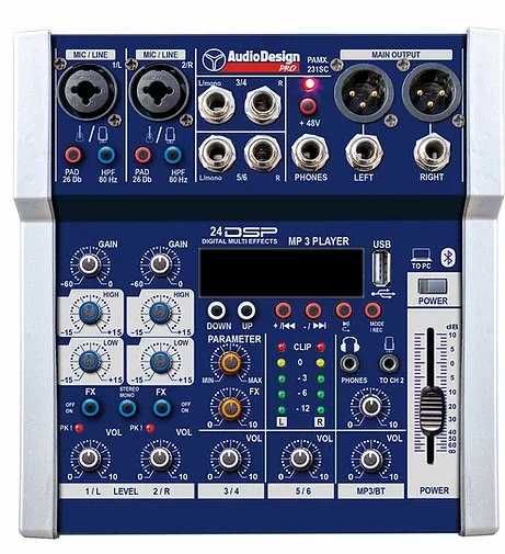 Mesa de Mistura Audio Design c/pen bluethoot e efeitos