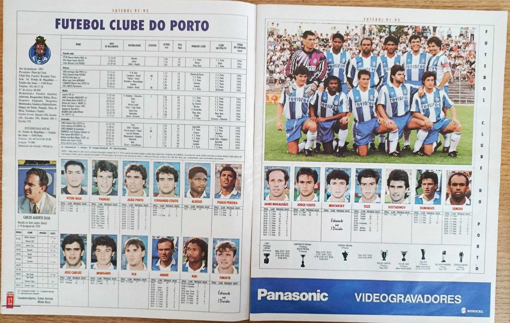 Cadernos de A Bola nº 21 - Época 91-92