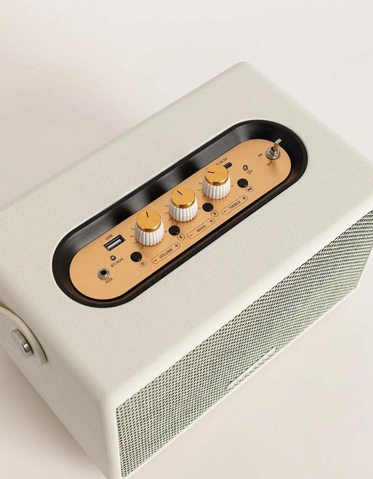 Coluna Bluetooth 40W estilo Retro