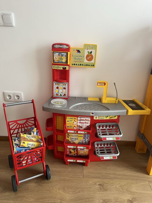 Supermercado Infantil Molto Gourmet Market + Carrinho de Compras – Completo