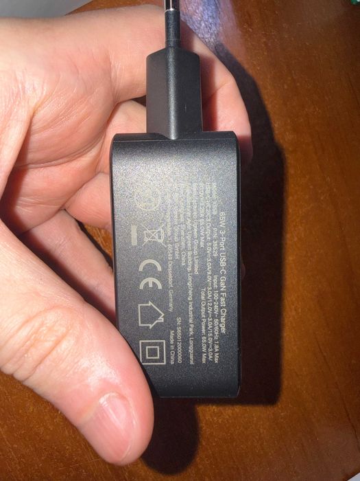 Мережевий зарядний пристрій UGREEN Nexode USB-C Charger 65 W GaN Power Supply Gray (X556) для ноутбука, смартфона и т.д.