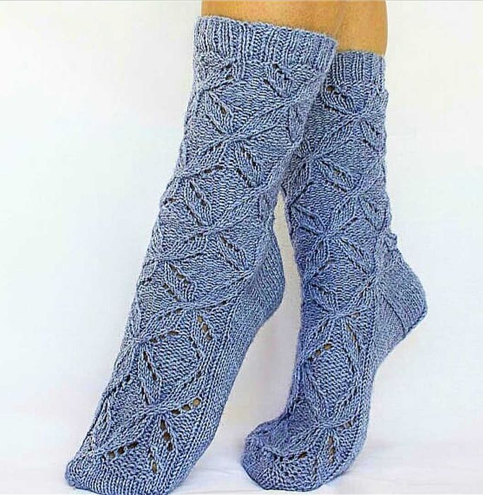 В'язані шкарпетки, Вязаные длинные носки