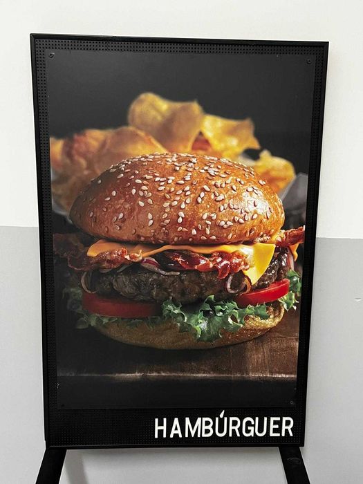 Quadros Decorativos Premium – Hambúrguer Gourmet & Cortes de Carne (Restaurante)