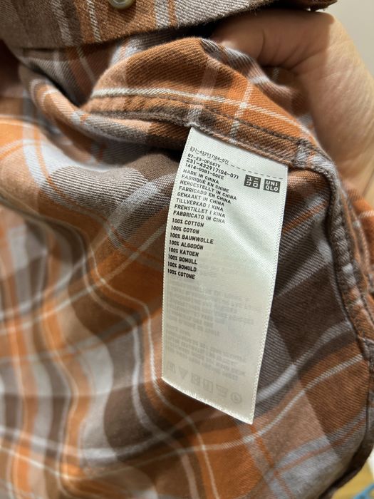 Фланелева сорочка Uniqlo картата М