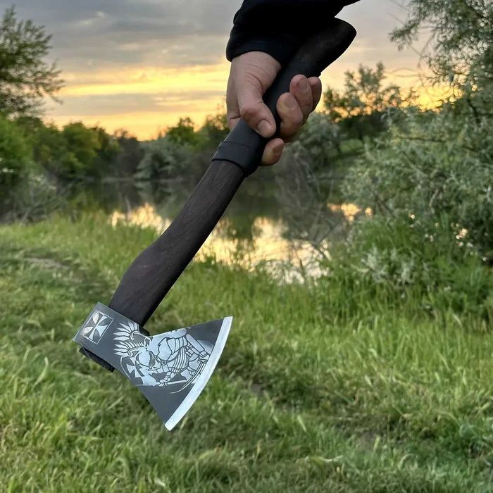Сокира ручної роботи Польський Гусар сталь 65Г TR6 Авторский топор