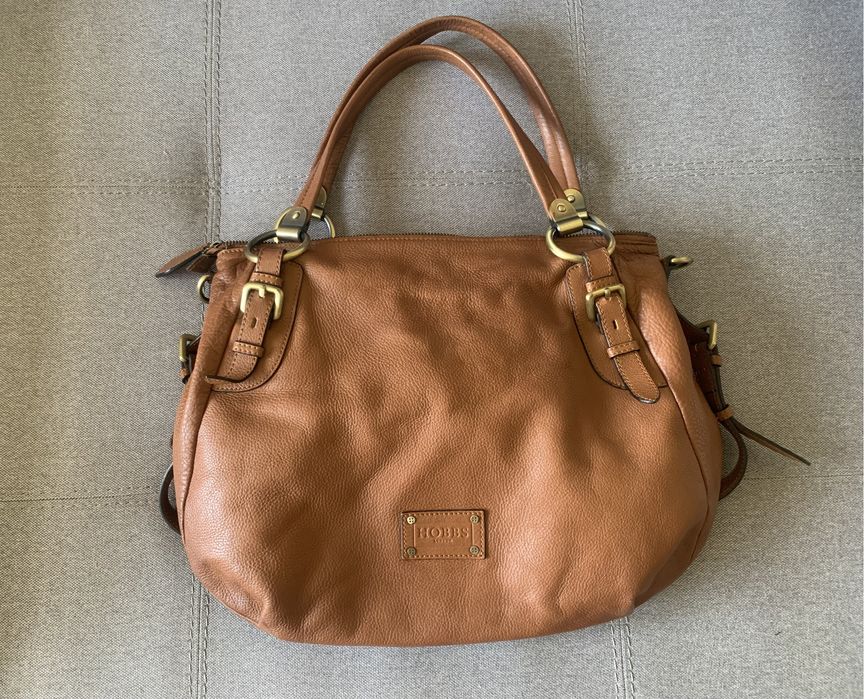 Шкіряна містка сумка hobbs Італія кожа