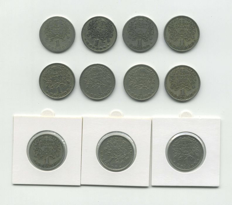 Coleção de 43 moedas de 1 Escudo