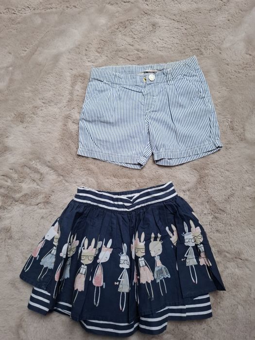 Spodenki H&M + spódniczką Reserved