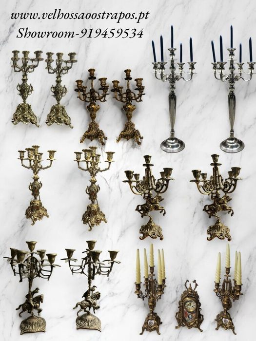 Castiçais/Candelabros(Variadíssimos)