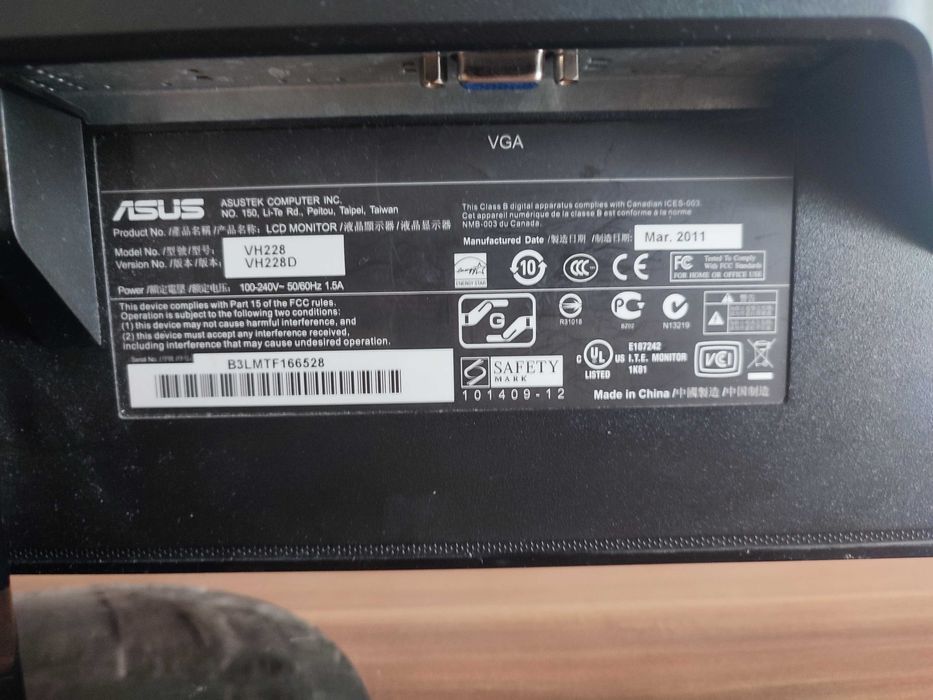 Monitor Asus 21 cali