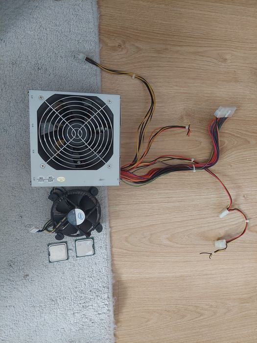 LGA775: Core 2 Duo E8400, E7300, кулер + БЖ FSP 400