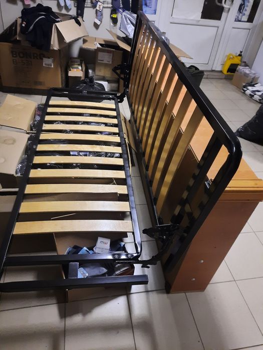 каркас з буковими ламелями двоспальний