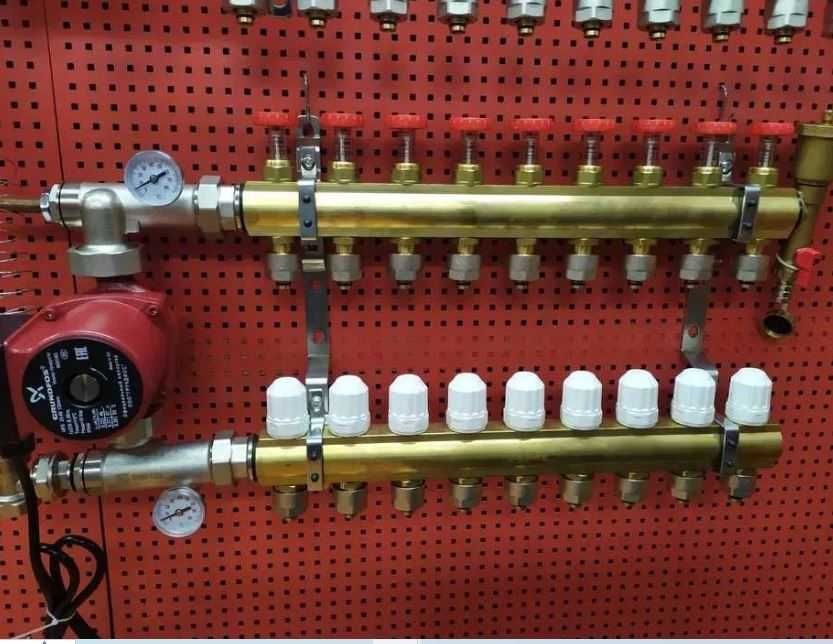 Коллектор для теплого пола в сборе Колектор Тепла підлога Акції!