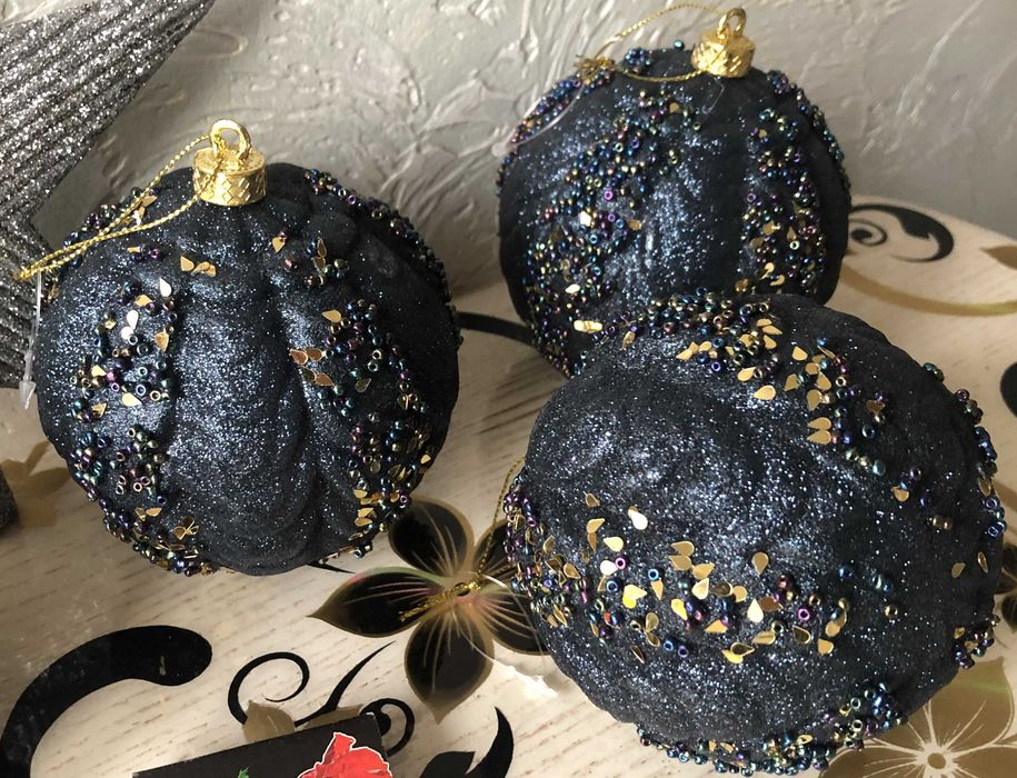 Новогодние елочные игрушки (ручная работа).