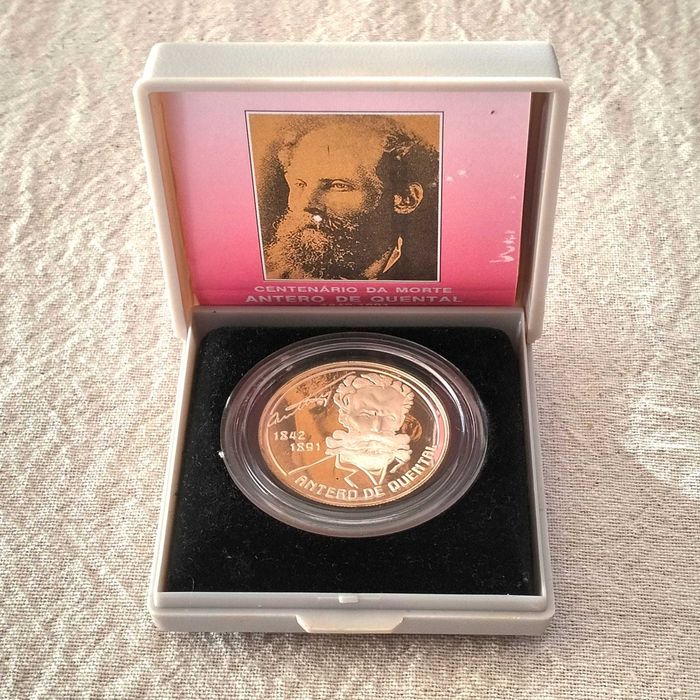 Moeda Comemorativa do Centenário da Morte de Antero Quental (Prata)