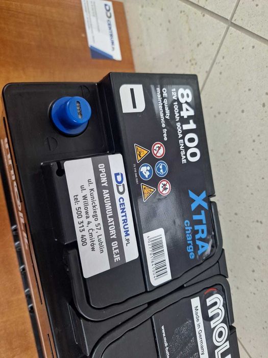 Kraśnik - Nowy akumulator MOLL X-tra 100Ah 95Ah 850A - Varta Bosch