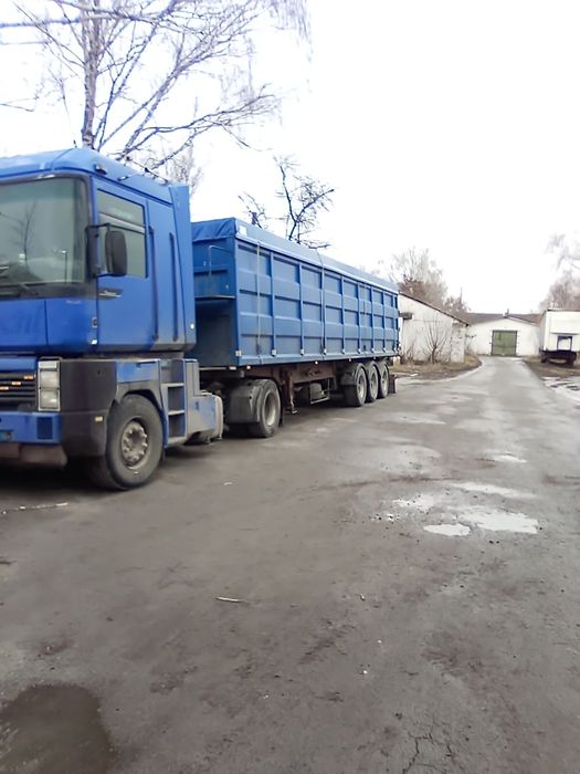 Рено Магнум 2+напівпричіп самоскид