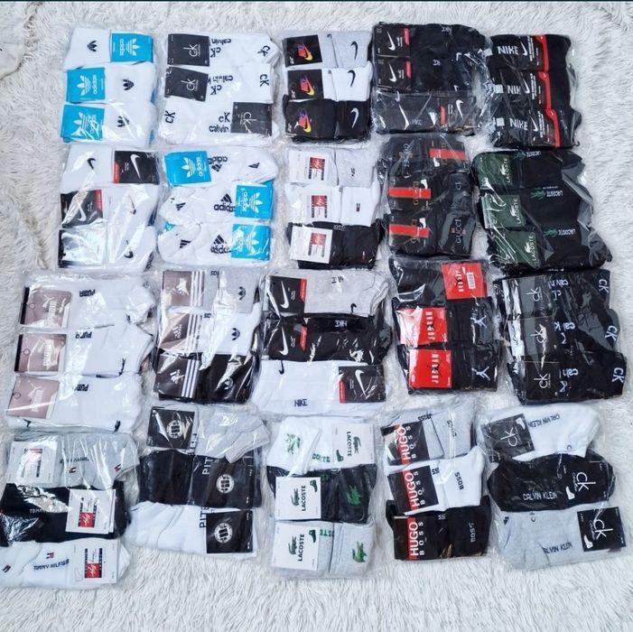 Nowe Skarpetki Męskie 12 par Nike Tommy Adidas CK Armani Hugo Boss