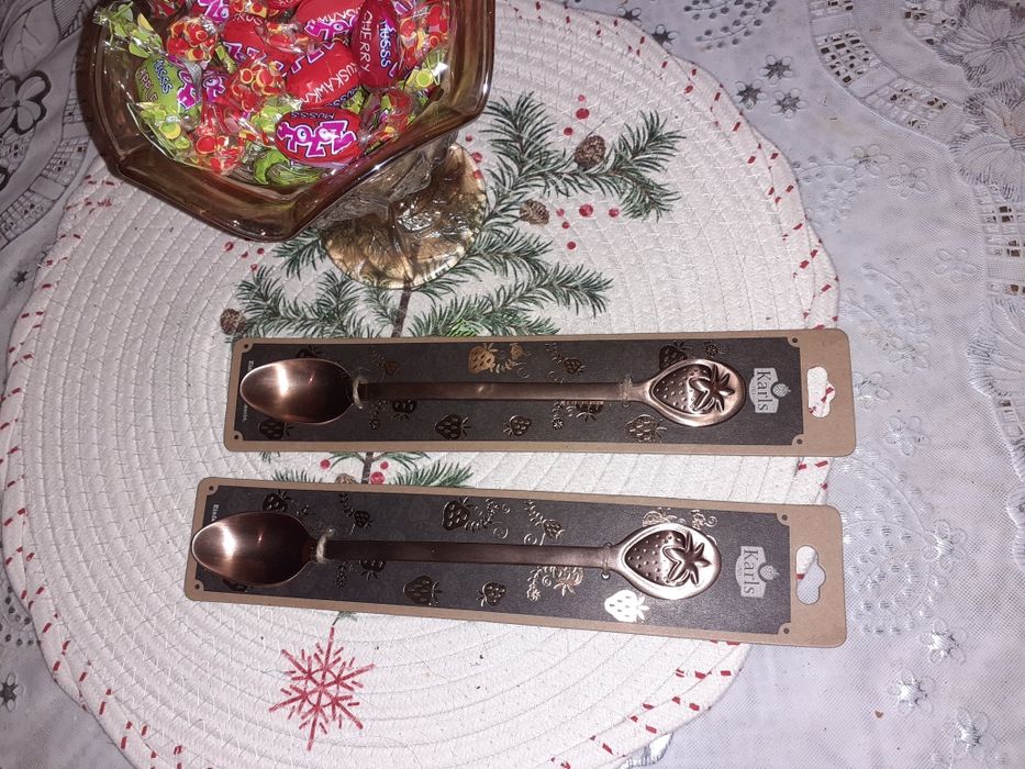 łyżeczka z truskawką - nowa