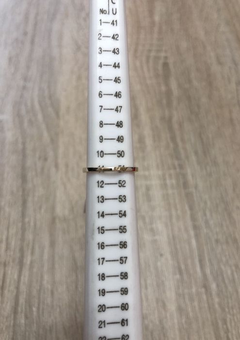 Złoty Pierścionek z Cyrkonią Opalizującą Pr.585 Nowy!