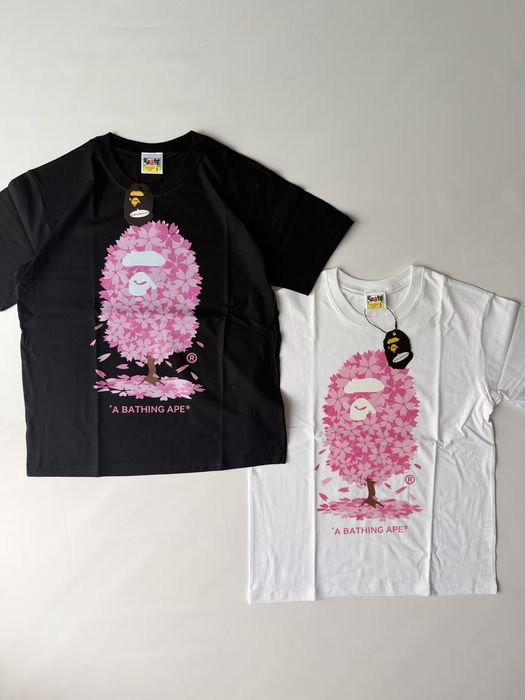 ‼️ЗНИЖКА‼️Футболка Bape Sakura | Тишка бейп сакура / унисекс білий та чорний колір