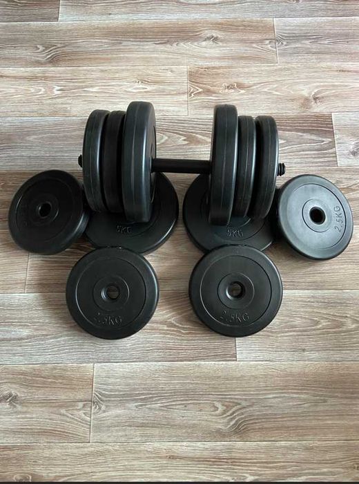 Гантелі розбірні 2 х 20 кг разборные композитные 20 кг