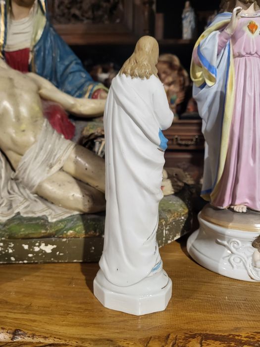 Pan Jezus biskwit figurka Najświętsze Serce