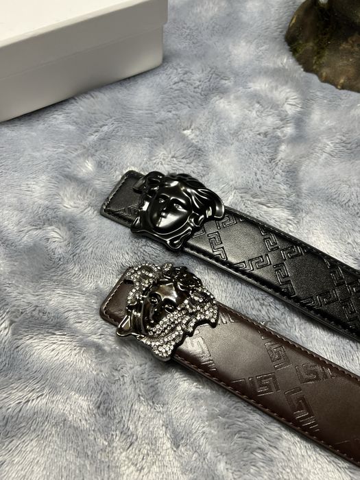 Ремень Versace.[  чорний коричневий ]