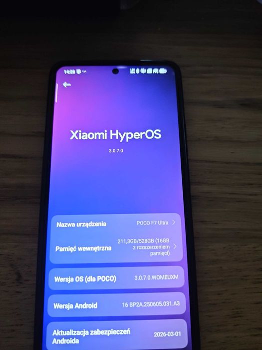 Xiaomi POCO F7 Ultra 512GB\16GB na gwarancji