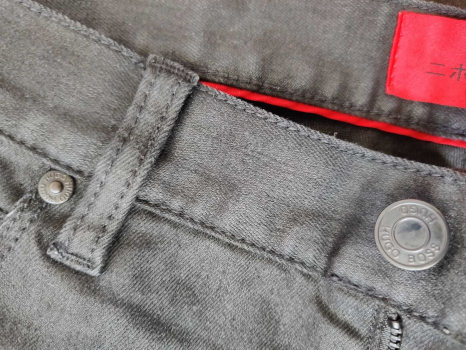 Boss Hugo 33/34 czarne slim fit spodnie jeansowe męskie jeansy oryginalne nowe limited edition