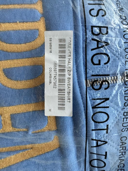 Supreme Forever Half Zip Sweatshirt M Azul