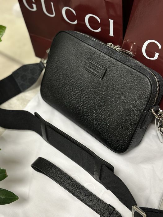 Сумка Gucci повний комплект бутика чоловіча  сумка через плече шкіра канва