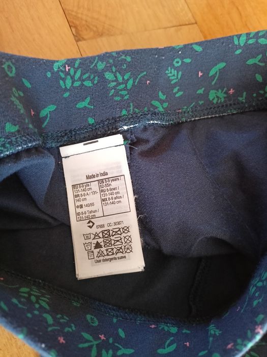 2x Decathlon st idealny Legginsy dla dziewczynki na wzrost 134
