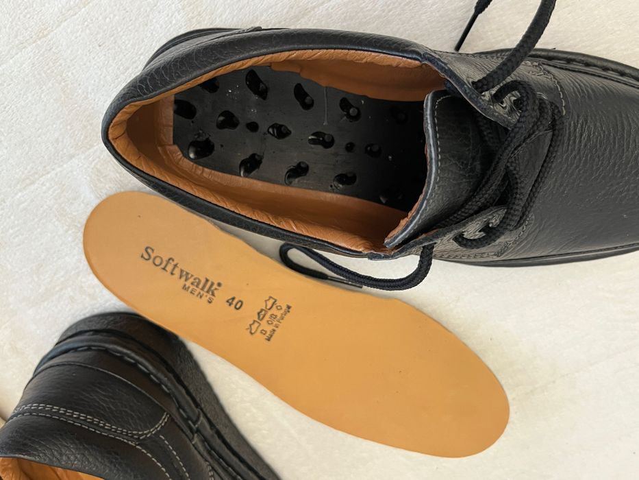 SoftWalk made in Portugal Handmade skórzane półbuty męskie
